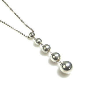 Tiffany Co Ball Necklace Sterling Silver